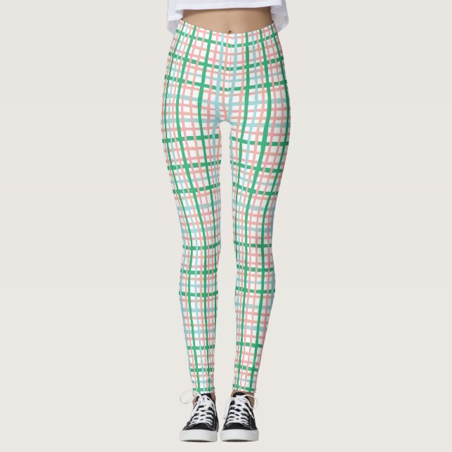 Leggings Placa rosa y verde (Anverso)