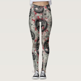 Leggings Placas de peso de fitness Cadenas Patrón sin solda