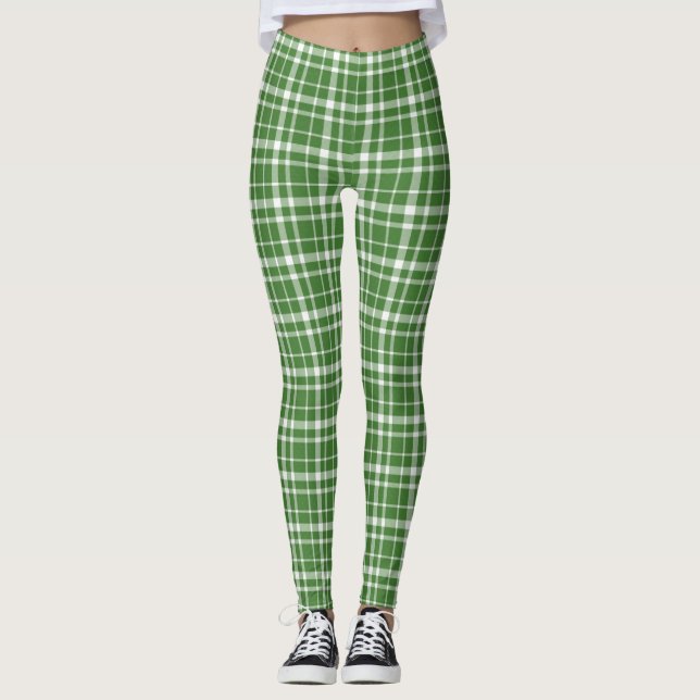 Leggings ¡Plaid del Día de San Patricio! (Anverso)