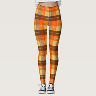 Leggings Plaid Inspirado en Otoño