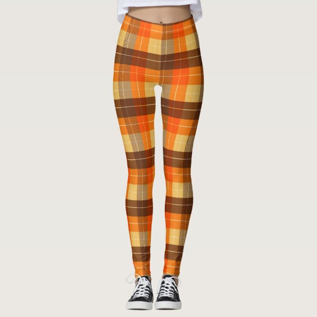 Leggings Plaid Inspirado en Otoño  (Anverso)