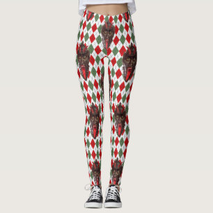 Leggings plaid navidades krampus