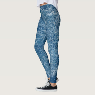 Leggings Plan de mapas de EE. UU.