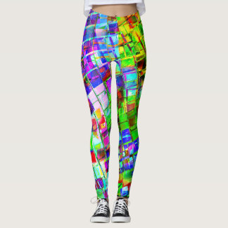 Leggings Planeta psicodélico disco bola