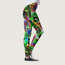 Leggings Planetario electrónico con tonos verdes