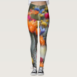 Leggings Planta de Cactus vibrante