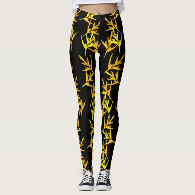 Leggings Plantas amarillas (Anverso)