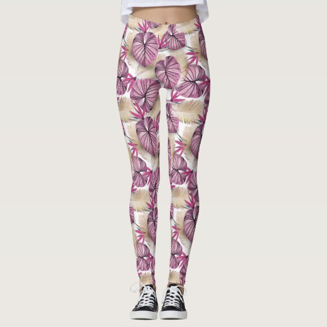 Leggings Plantas exóticas (Anverso)