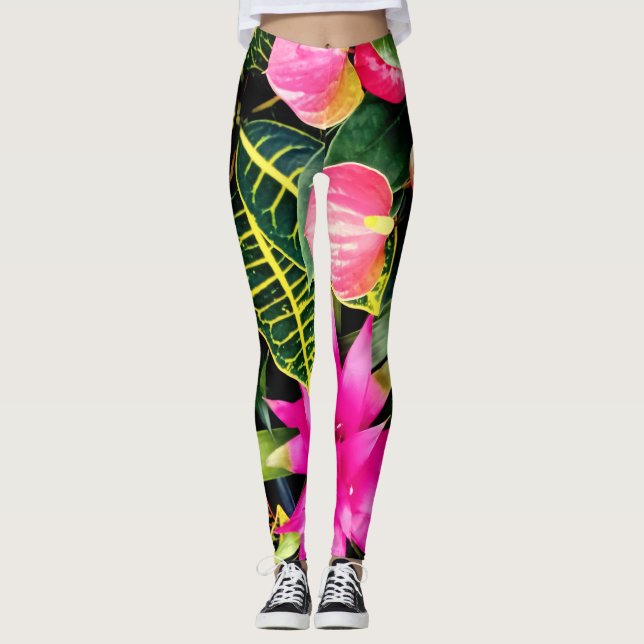 Leggings Plantas tropicales (Anverso)