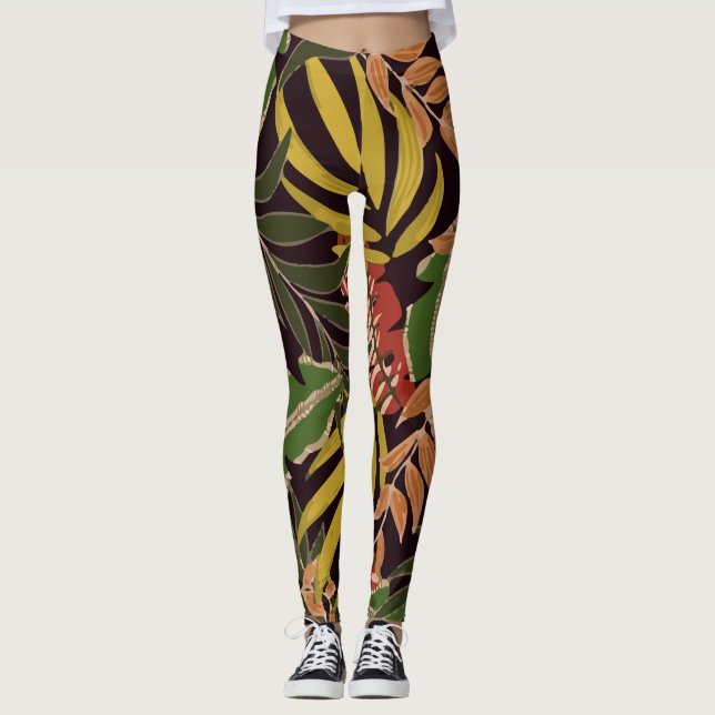 Leggings Plantas tropicales originales (Anverso)