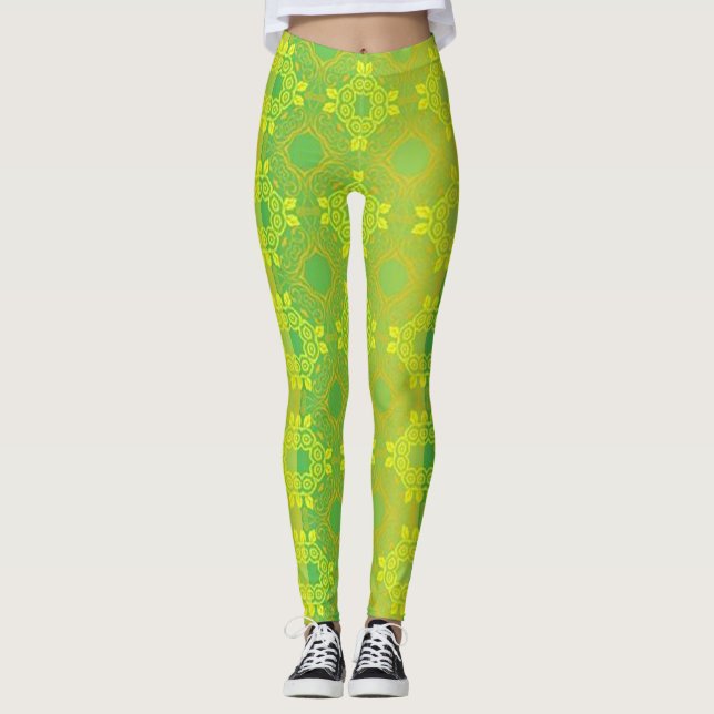 Leggings Plantas verdes (Anverso)