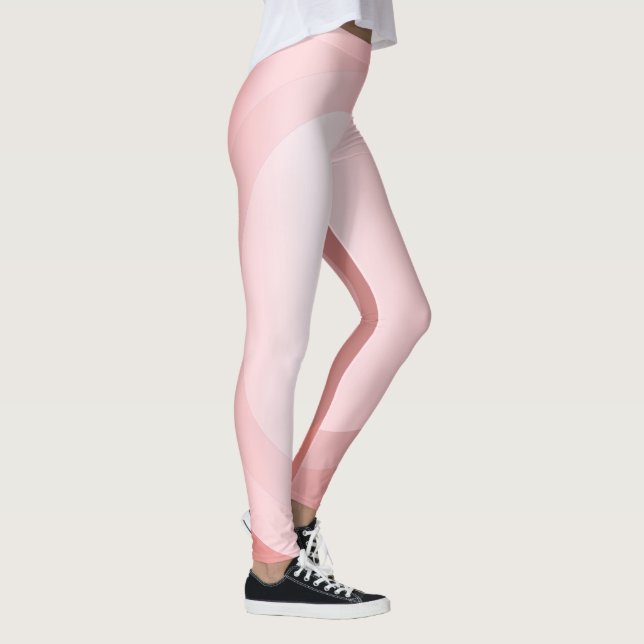 Leggings Plantilla de moda Elegante Rosa Oro Blanco Moderno (Derecha)