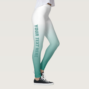 Leggings Plantilla de Personalizado personalizada Verde azu
