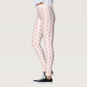 Leggings Plantilla Elegante De Colores Rosa Y Blanco De Rub