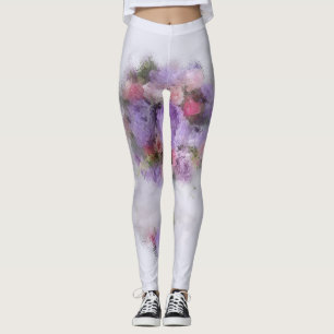 Leggings Plantilla elegante Moderna Elegante Azul Púrpura R