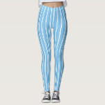 Leggings Plantilla moderna de franjas blancas azules elegan<br><div class="desc">Elegantes rayas blancas azules de las lámparas modernas de plantilla.</div>