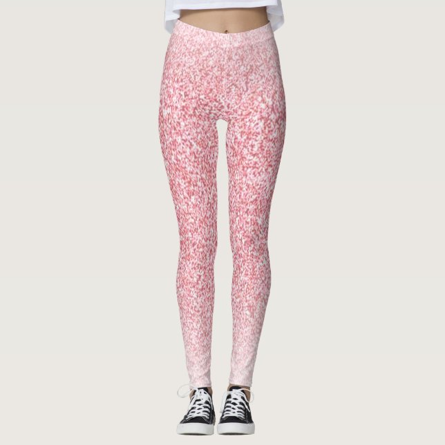 Leggings Plantilla moderna de moda Rosa Gold (Anverso)