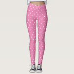 Leggings Plantilla rosa moda Círculos blancos modernos eleg<br><div class="desc">Plantilla Modish Rosa Moderno Círculos Blancos Elegantes Leggings.</div>
