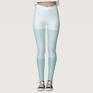 Leggings Plantilla verde azul moderna Color pastel elegante