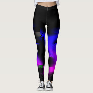 Leggings Plasma Glitch Negro