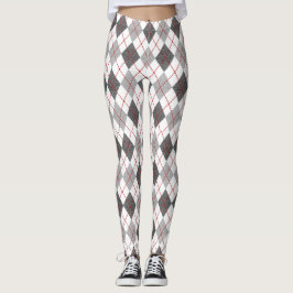 Leggings Plata gris rojo de argales