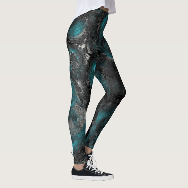 Leggings Plata y turquesa (Derecha)