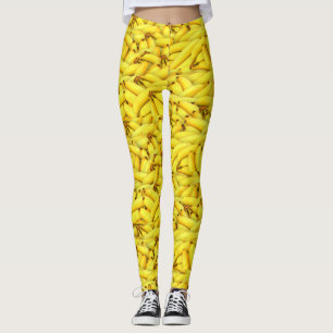 Leggings Plátanos amarillos hilarantes por todo modelo