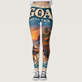 Leggings playa Anjuna Goa en su punto