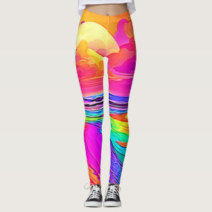 Leggings Playa arcoiris: Personalizado divertida