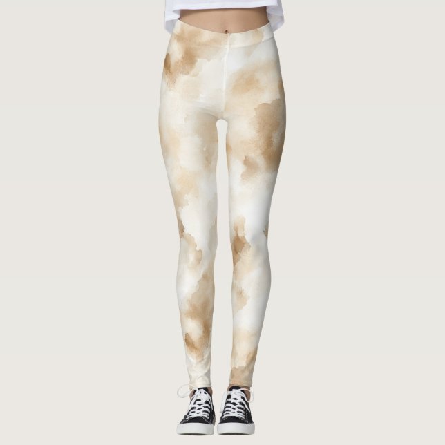 Leggings Playa de Arena Abstracta (Anverso)