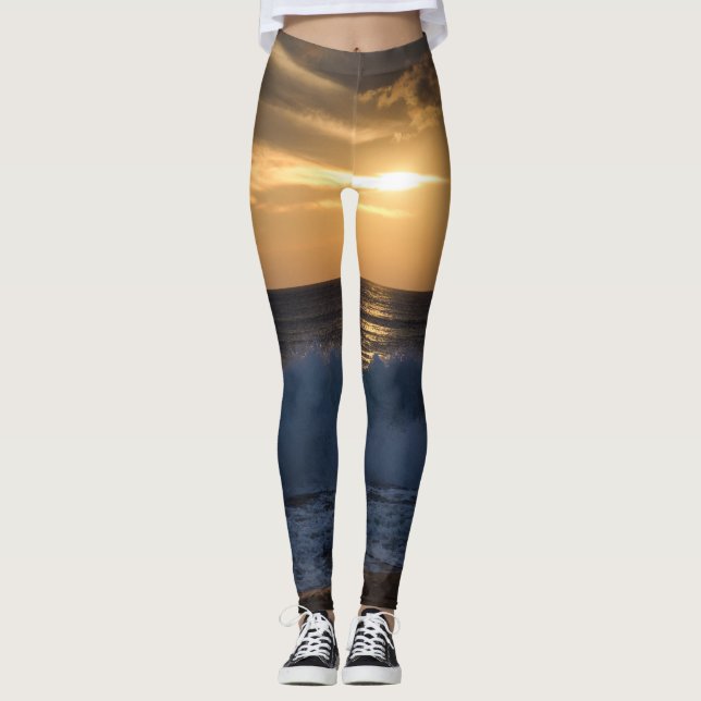 Leggings Playa Jimbaran al atardecer (Anverso)