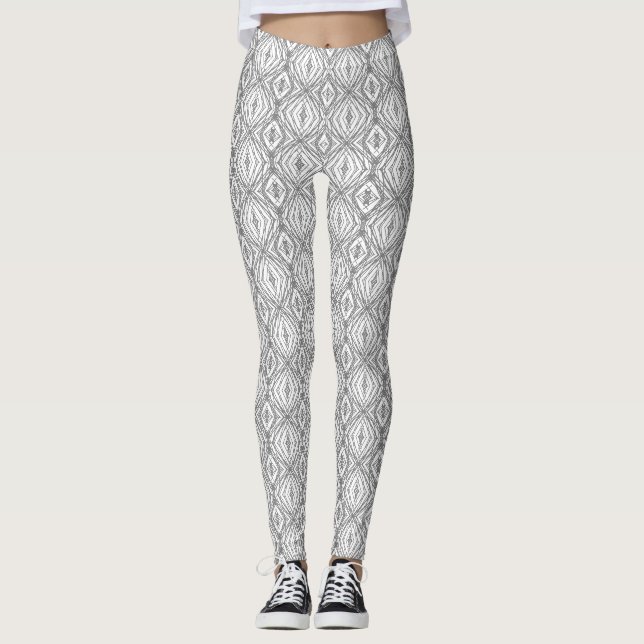 Leggings Plaza geométrica y diamante (Anverso)
