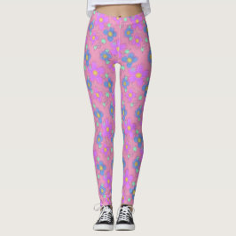 Leggings Plegarias de impresión de puntos de dibujo de colo