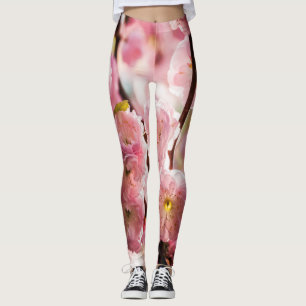 Leggings Pluma de flores - Paradismo rosa