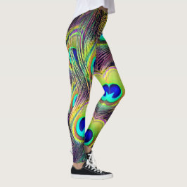 Leggings Plumas 5 del pavo real