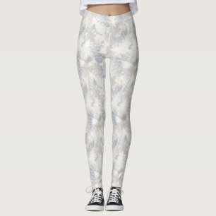 Leggings plumas de búho, gris, beige y azul, pájaro, luz,