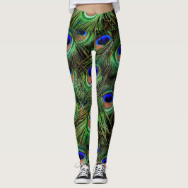 Leggings Plumas de pavo real