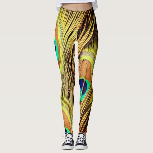 Leggings Plumas de Pavo Real 2 (Anverso)