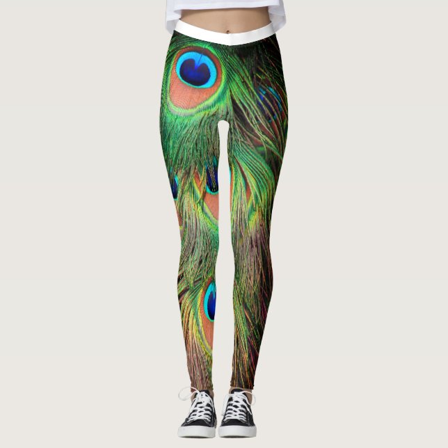 Leggings Plumas de Pavo Real 3 (Anverso)
