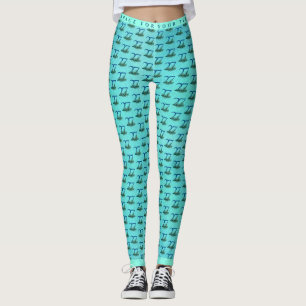 Leggings Plumas de pavo real para cumpleaños o aniversario