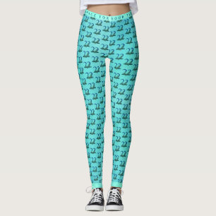 Leggings Plumas de pavo real para cumpleaños o aniversario