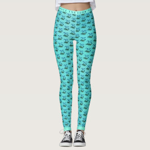 Leggings Plumas de pavo real para cumpleaños o aniversario