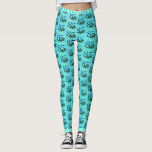 Leggings Plumas de pavo real para el 85 cumpleaños o aniver