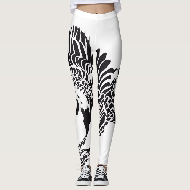 Leggings Plumas lleno las piernas (Anverso)