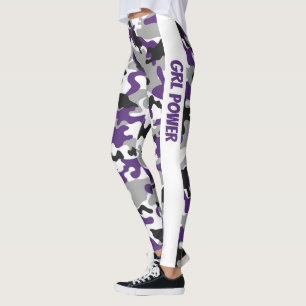 Leggings Poder Camouflage Purple GRL