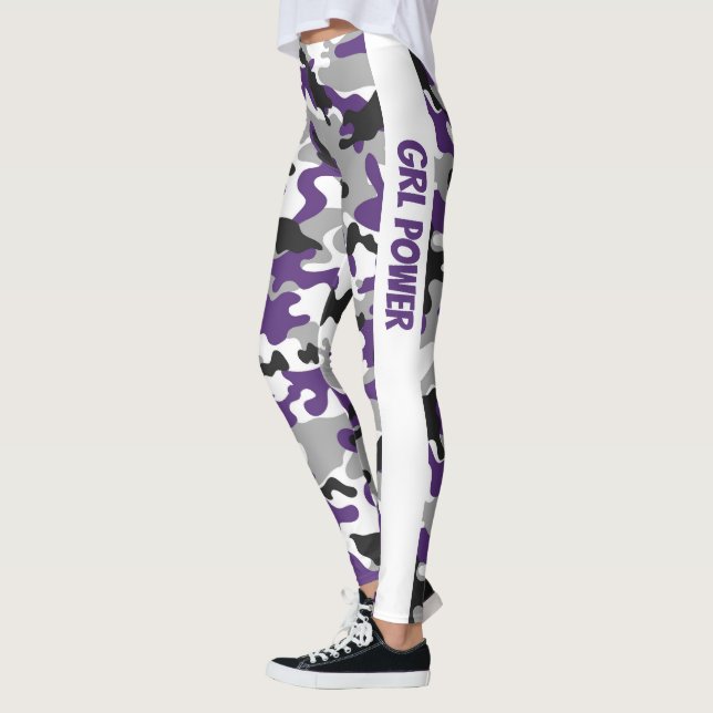 Leggings Poder Camouflage Purple GRL (Izquierda)