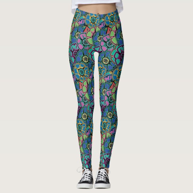 Leggings Poder Floral #21 (Anverso)