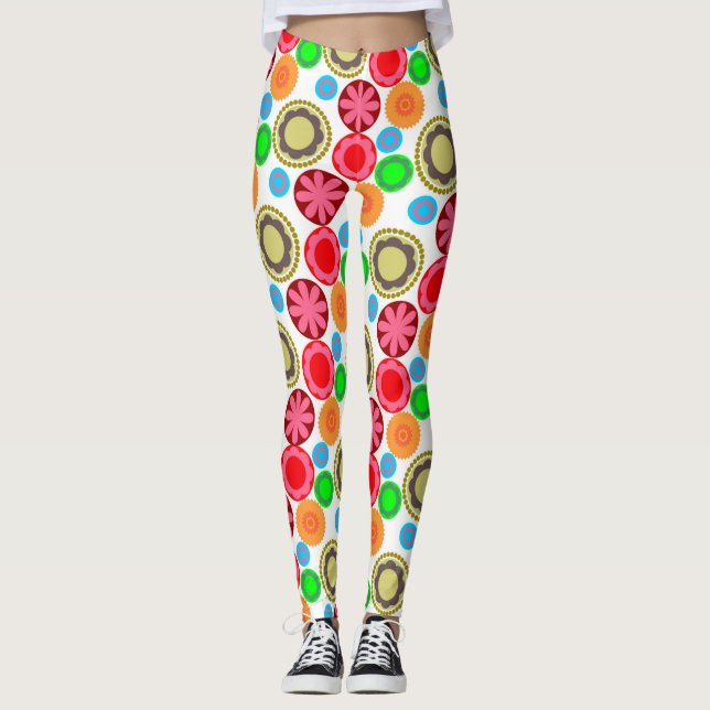 Leggings Poder Floral en Filas 002 (Anverso)