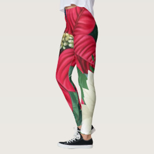 Leggings Poinsettia