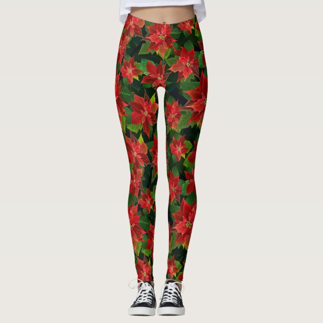 Leggings Poinsettias (Anverso)